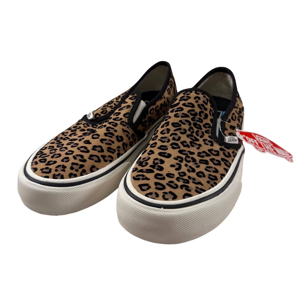 Vans Slip-On SF Mini Leopard Women's 6.5 Men's 5 Shoes Sneakers New In Box